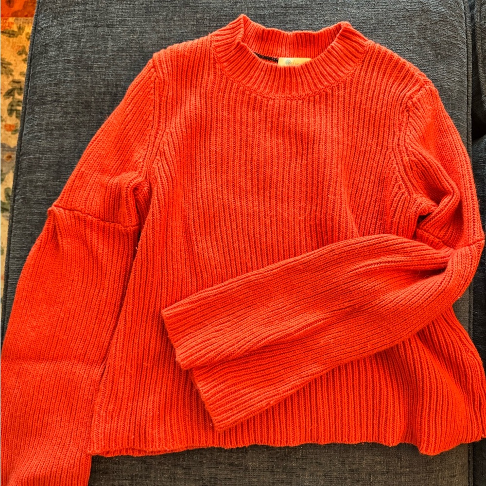 Boden Vibrant Orange Cowl Neck Sweater